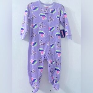 Infant Girl’s Sleep n Play Pajamas I am the future Printed Indent size 0-3M